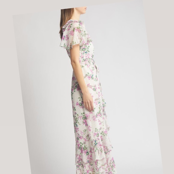 Eliza J NWT Floral Wrap Front Dress - Picture 12 of 15